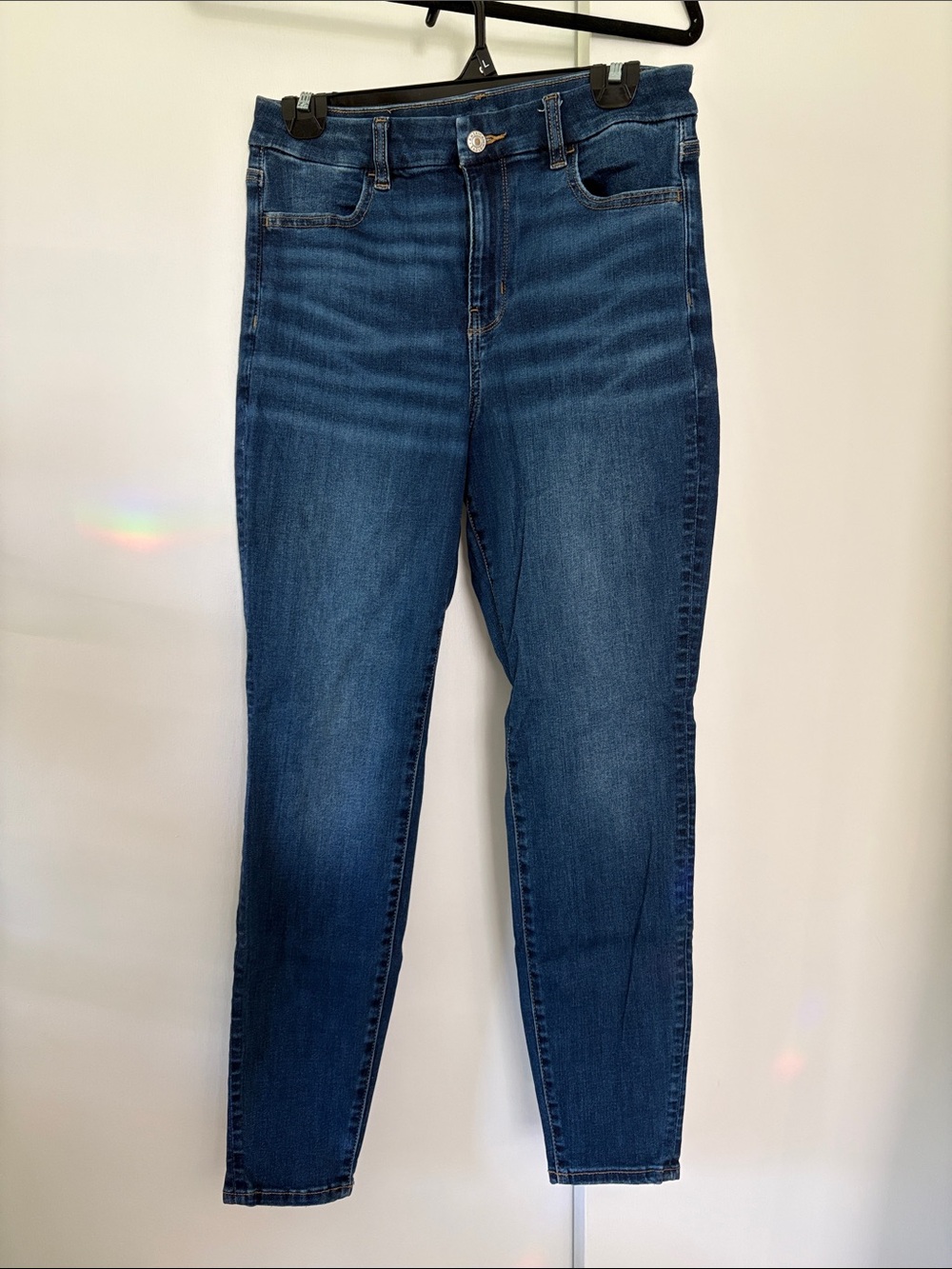 American Eagle size 8 Curvy High-Rise Jegging Women's Jeans - Dark Wash EUC